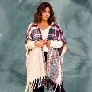 TORRID NEW Plus Size Cold Weather RUANA Sweater.